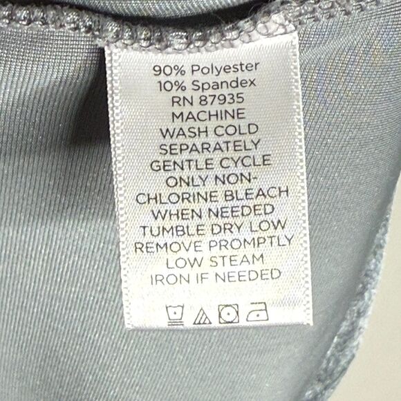 Susan Graver Womens Velvet Tank Top Large Gray Velour Square Neck Office‎ Event - Picture 7 of 7